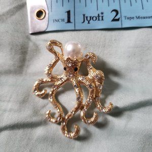 Vintage Octopus Brooch